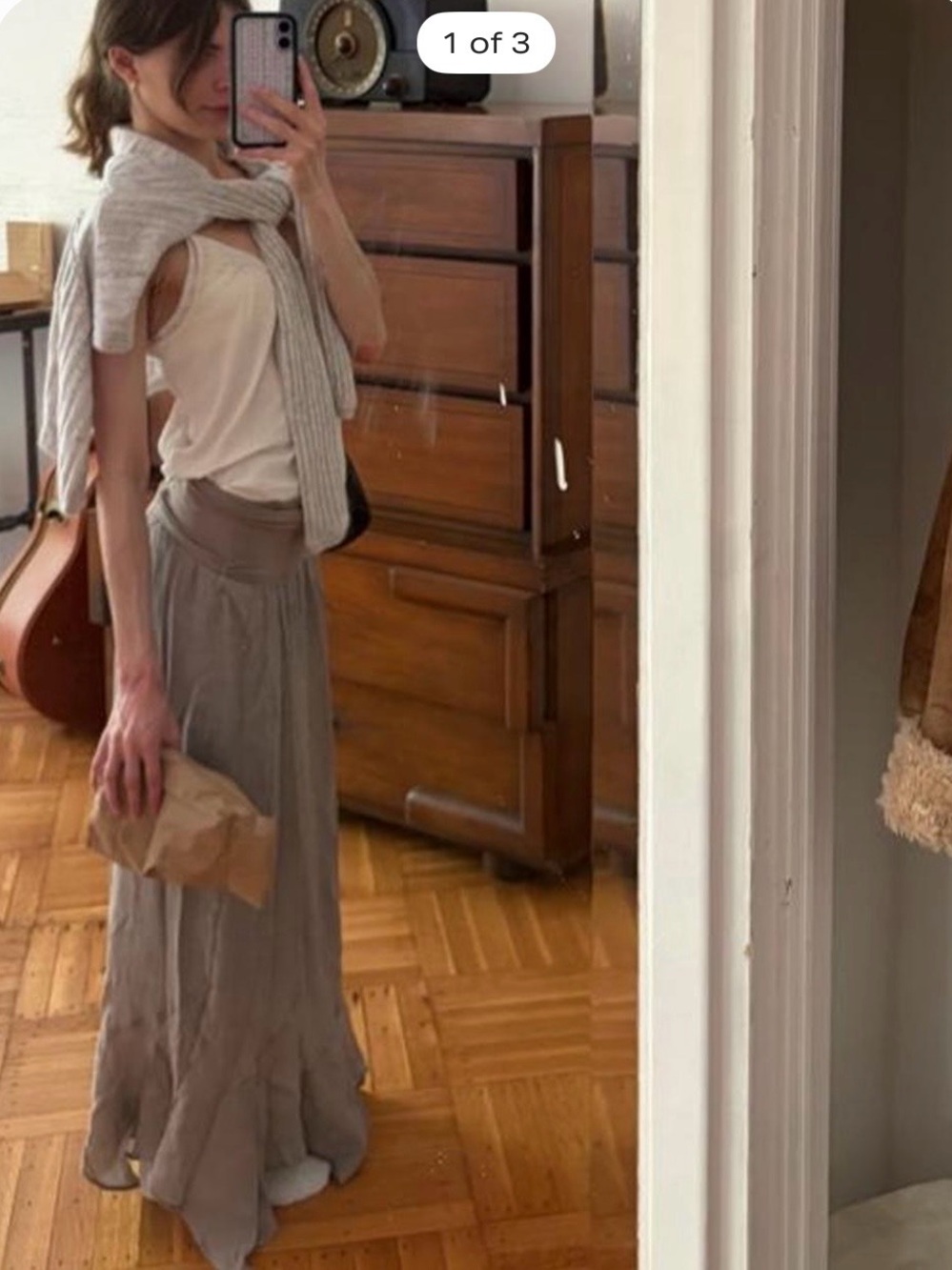 angel taupe skirt <3